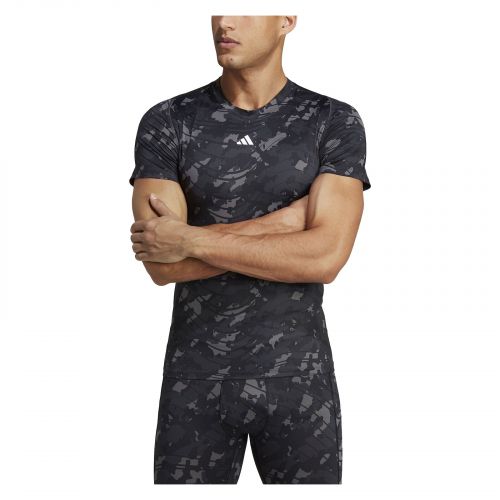 Koszulka treningowa męska adidas Techfit Allover Print HS9811