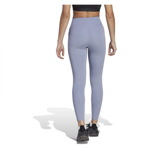 Spodnie legginsy treningowe damskie adidas Optime Stash Pocket High-Waisted HR5442