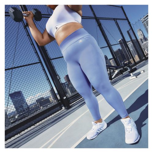 Spodnie legginsy treningowe damskie adidas Optime Stash Pocket High-Waisted HR5442