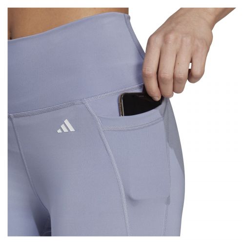 Spodnie legginsy treningowe damskie adidas Optime Stash Pocket High-Waisted HR5442