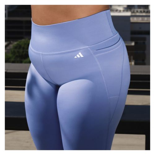 Spodnie legginsy treningowe damskie adidas Optime Stash Pocket High-Waisted HR5442