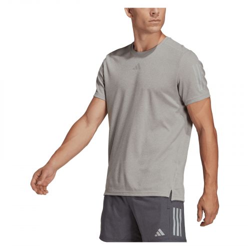 Koszulka do biegania męska adidas Own The Run Heather HN0801