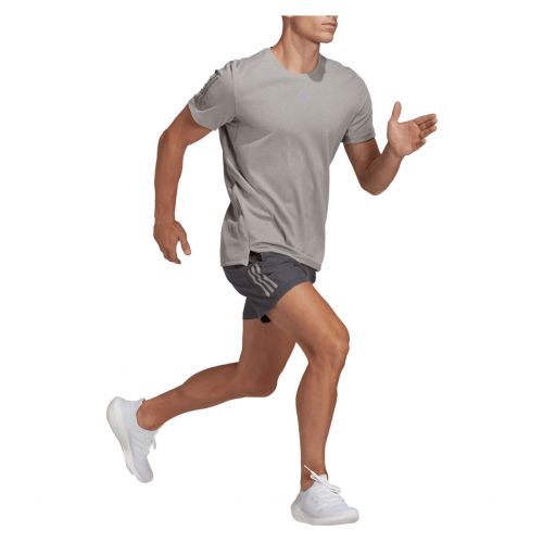 Koszulka do biegania męska adidas Own The Run Heather HN0801