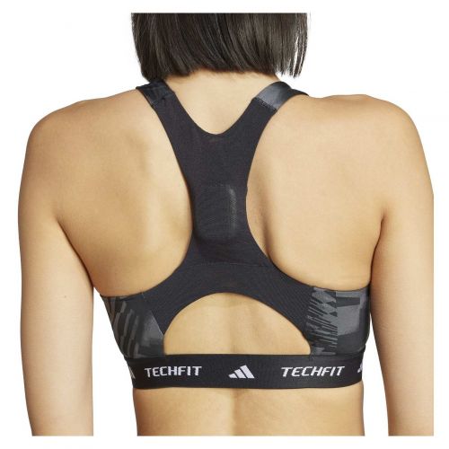 Biustonosz sportowy adidas TECHFIT Print Medium Support JM0756