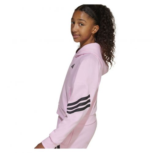 Bluza dla dziewcząt adidas Future Icons 3-Stripes Full-Zip Hooded Kids JD1300