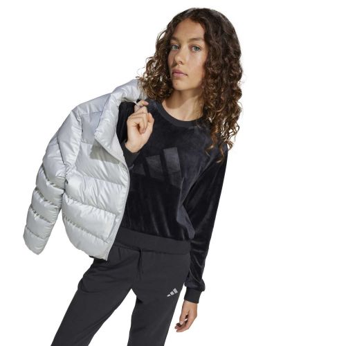 Bluza dla dziewcząt adidas Junior Girl Holiday Glam Cropped Sweatshirt JN2230