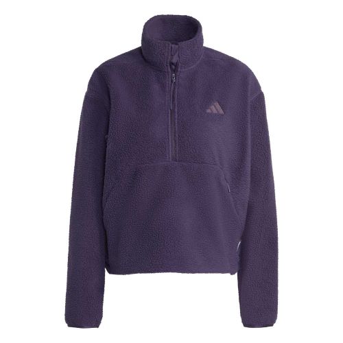 Bluza dresowa damska adidas City Tech High Pile Fleece Half-Zip JV7137