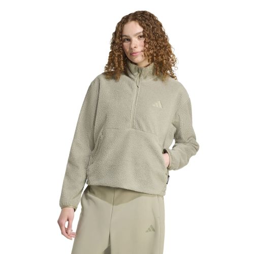 Bluza dresowa damska adidas City Tech High Pile Fleece Half-Zip JV7138