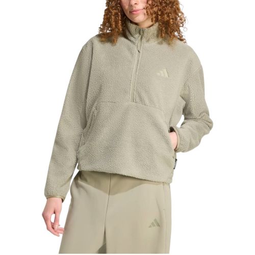 Bluza dresowa damska adidas City Tech High Pile Fleece Half-Zip JV7138