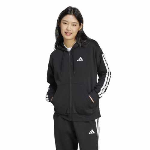 Bluza dresowa damska adidas ESSENTIALS 3-STRIPES FULL-ZIP FLEECE HOODIE JE1283