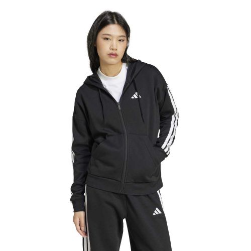 Bluza dresowa damska adidas ESSENTIALS 3-STRIPES FULL-ZIP FLEECE HOODIE JE1283