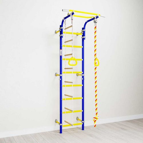 Drabinka gimnastyczna do ćwiczeń Wallbarz Family 2W niebieska
