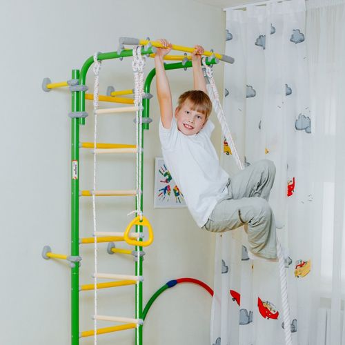 Drabinka gimnastyczna do ćwiczeń Wallbarz Family 2W niebieska