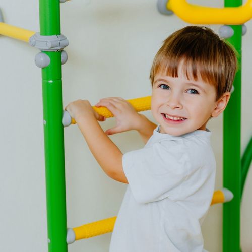 Drabinka gimnastyczna do ćwiczeń Wallbarz Family 2W niebieska