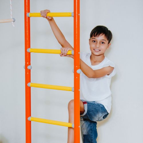 Drabinka gimnastyczna do ćwiczeń Wallbarz Family 4D biała