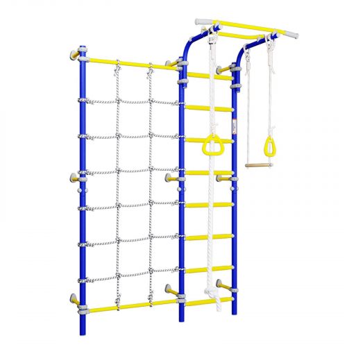 Drabinka gimnastyczna do ćwiczeń Wallbarz Funny Monkey 8W niebieska