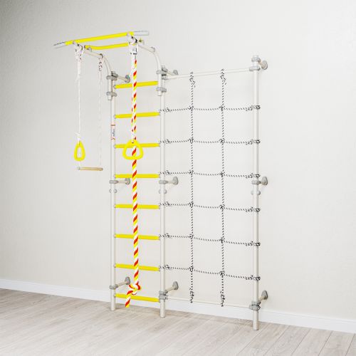 Drabinka gimnastyczna do ćwiczeń Wallbarz Funny Monkey 8W biała 