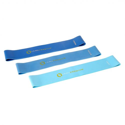 Gumy oporowe taśmy do ćwiczeń HMS Premium Pro Set II mini 3szt GU04