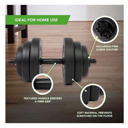 Hantle Tunturi Vinyl Dumbbellset 15 kg 14TUSCL354