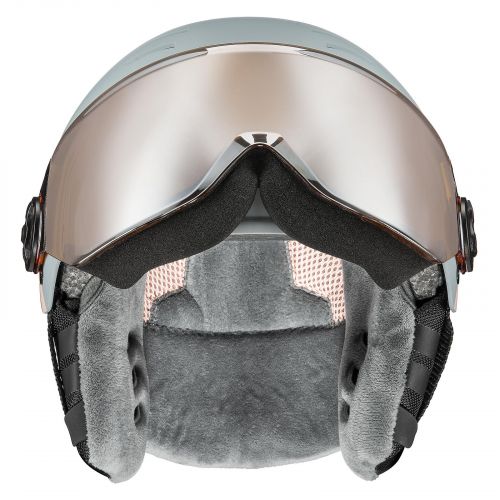 Kask narciarski dla dzieci Uvex Rocket JR visor 566263