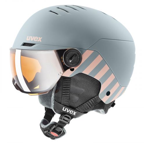 Kask narciarski dla dzieci Uvex Rocket JR visor 566263