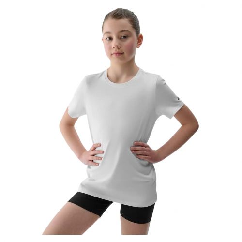 Komplet sportowy na WF dla dziewczyn 4F (koszulka bawełniana+spodenki+worek) 4FJWAW25TAPSF082