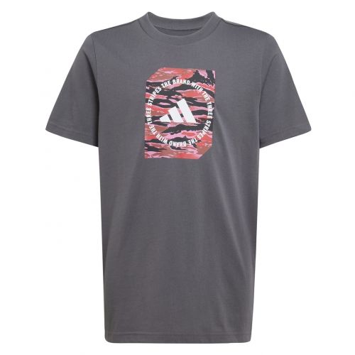 Koszulka dla chłopców adidas Camo Box JM8232