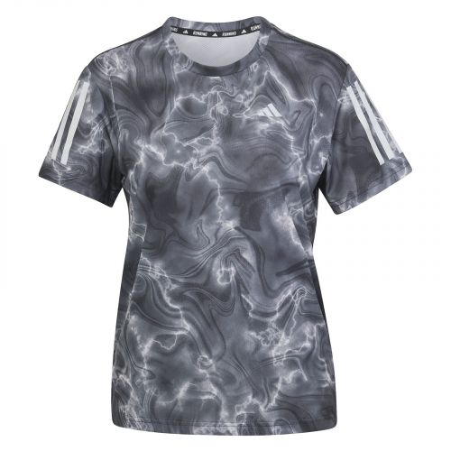 Koszulka do biegania damska adidas Own the Run Allover Print IL4140