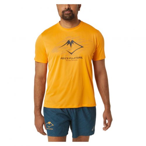 Koszulka do biegania męska Asics Fujitrail Logo S/S 2011C981
