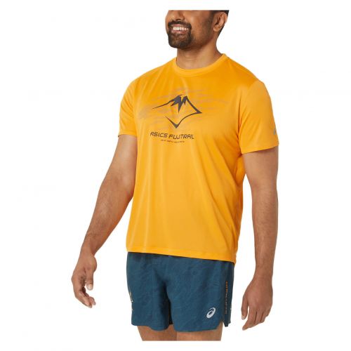 Koszulka do biegania męska Asics Fujitrail Logo S/S 2011C981