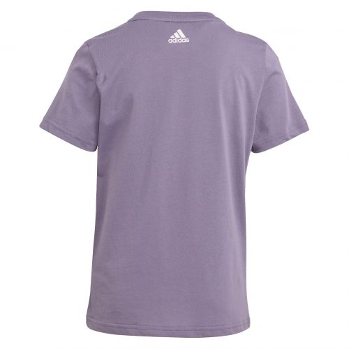 Koszulka sportowa dla dziewcząt adidas Essentials Linear Logo Cotton Slim Fit Tee IJ6235