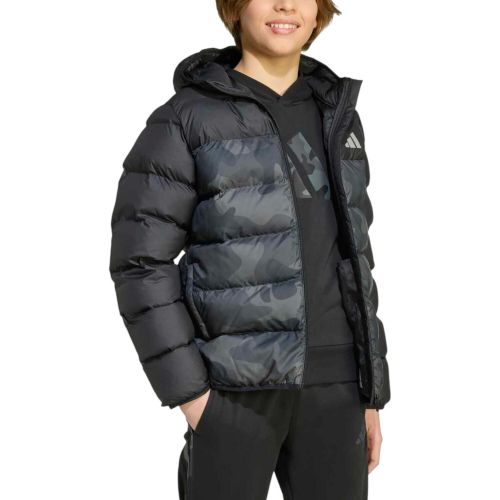 Kurtka dla dzieci adidas Synthetic Down Allover-Print Kids Jacket JL7399