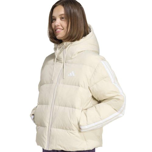 Kurtka puchowa damska adidas Essentials CLIMAWARM 3 Stripes Puffer Down Hooded Jackets JM4107