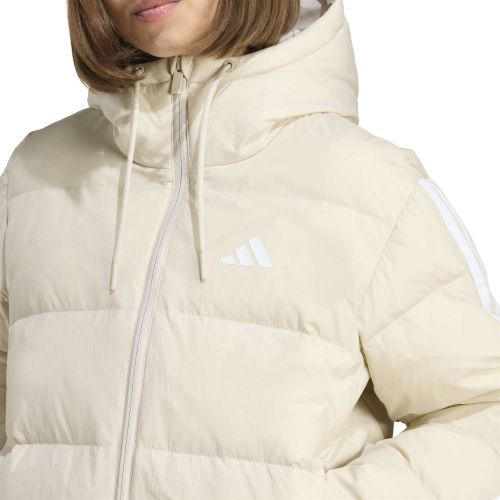 Kurtka puchowa damska adidas Essentials CLIMAWARM 3 Stripes Puffer Down Hooded Jackets JM4107