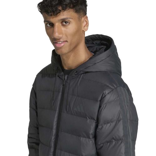 Kurtka puchowa męska adidas Essentials CLIMAWARM 3 Stripes Light Down Hooded Parkas JM4061