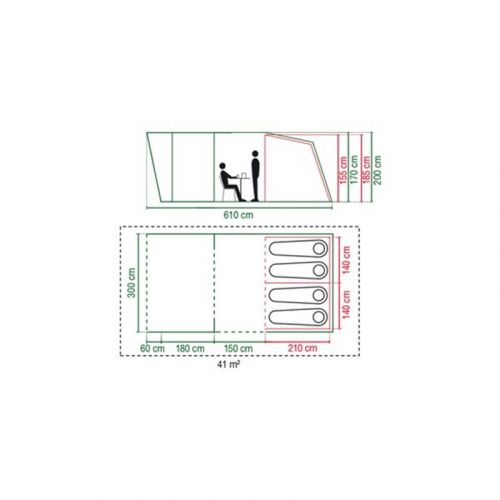 Namiot 4-osobowy Coleman Valdes 4 FastPitch