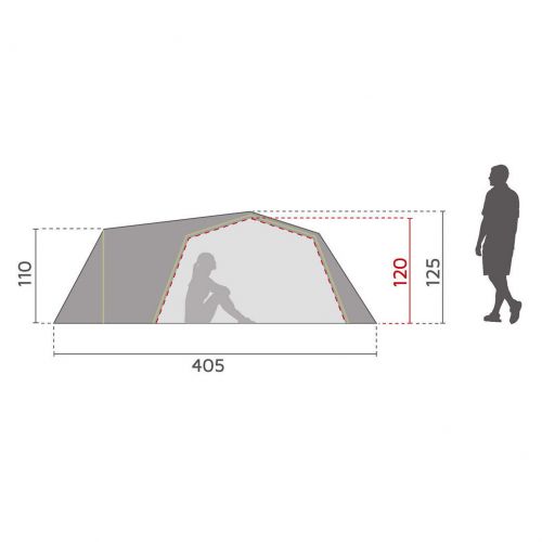 Namiot turystyczny 3-osobowy McKinley Vega 40.3 SleepWell 289498