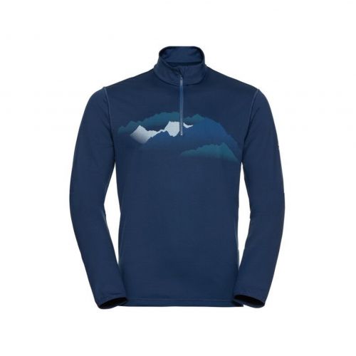 Bluza narciarska męska Odlo Midlayer 1/2 zip Trafoi 542102