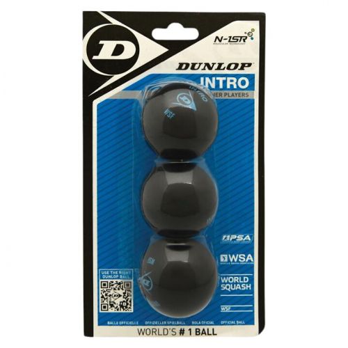 Piłka do squasha Dunlop Intro SQ Blue Dot 3p