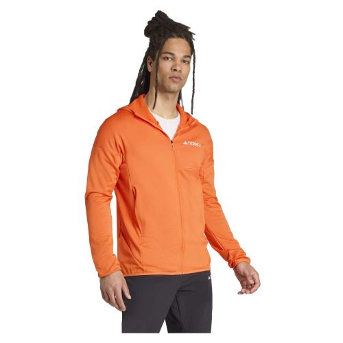 Bluza turystyczna męska adidas Terrex Xperior Climawarm Light Fleece Hooded JM0111