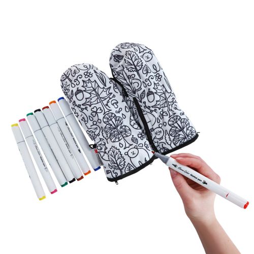 Rękawice narciarskie do kolorowania dla dzieci + pisaki Viking Motiv 125237991