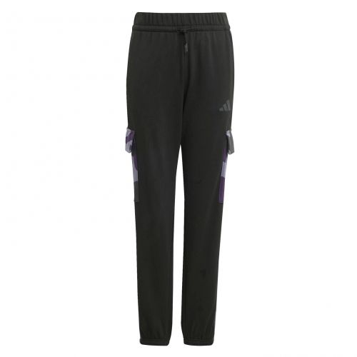 Spodnie dresowe dla dzieci adidas Seasonal Essentials Camo French Terry Cargo JW2472