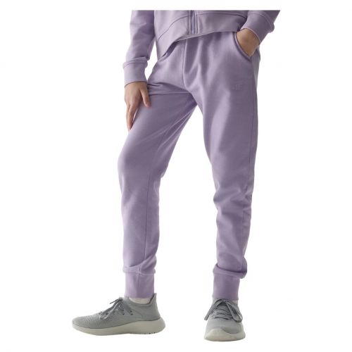 Spodnie dresowe dla dziewcząt 4F 4FJWSS24TTROF587