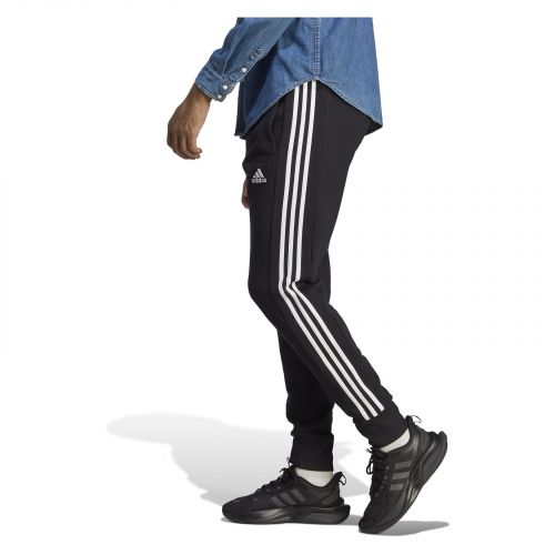 Spodnie dresowe męskie adidas Essentials French Terry Tapered Cuff 3-Stripes Pants HA4337