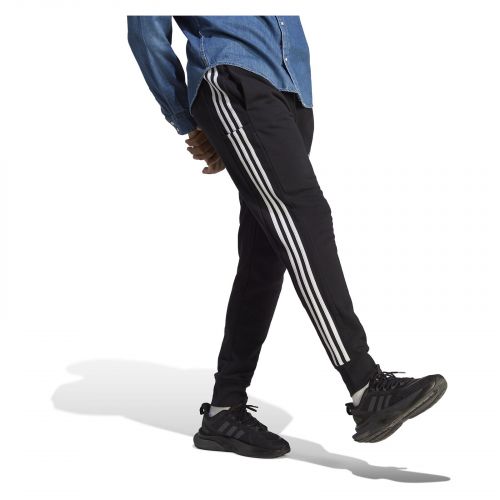 Spodnie dresowe męskie adidas Essentials French Terry Tapered Cuff 3-Stripes Pants HA4337