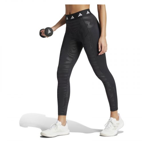 Spodnie legginsy treningowe damskie adidas Techfit Printed 7/8 IN6879