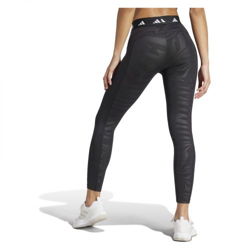 Spodnie legginsy treningowe damskie adidas Techfit Printed 7/8 IN6879