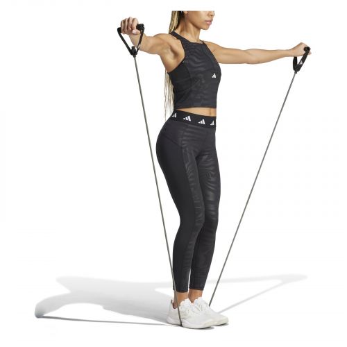 Spodnie legginsy treningowe damskie adidas Techfit Printed 7/8 IN6879