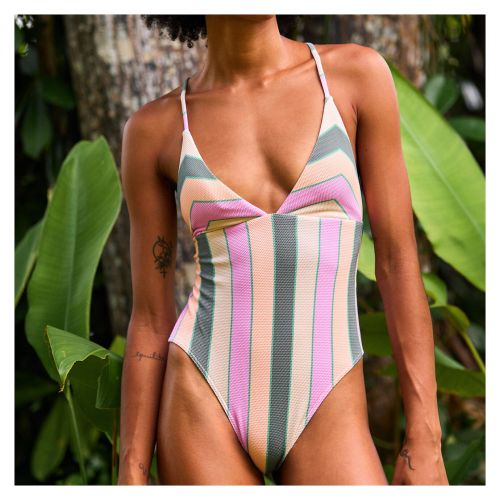Strój kąpielowy damski Roxy Vista Stripe ERJX103639
