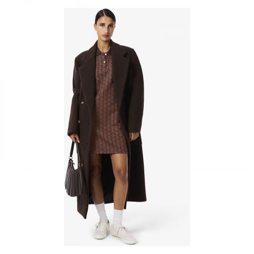 Sukienka Lacoste Slim Fit z żakardowym monogramem EF2655